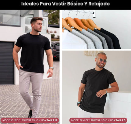 Pack Camiseta Tela Fría Slim Fit Ref. 70141