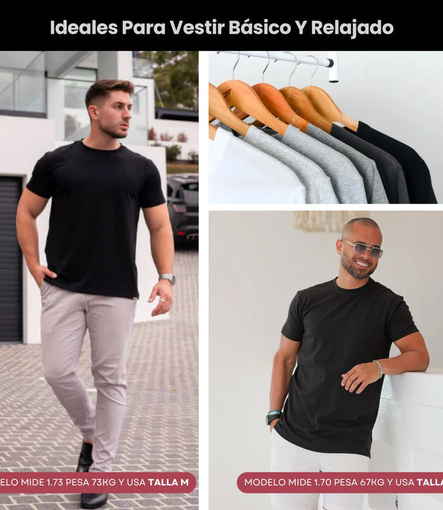 Pack Camiseta Tela Fría Slim Fit Ref. 70141