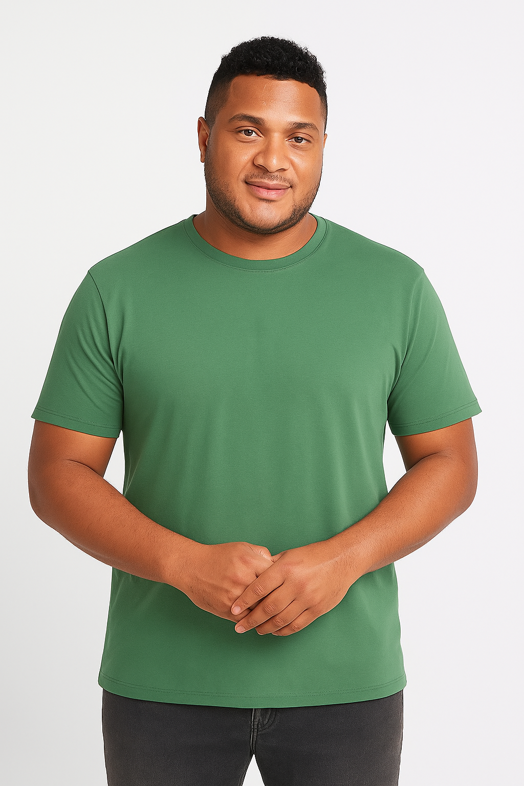 Camiseta Básica Slim Fit en Tela Fría Tallas grandes Ref. 70141