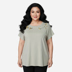 Blusa De Dama Plus Ref. 65026-007