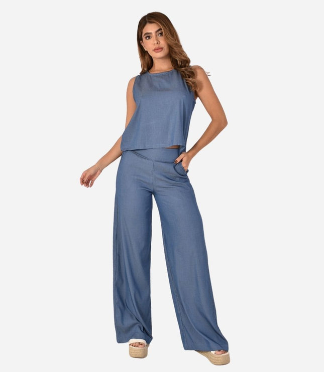 Conjunto De Dama Blusa + Pantalon Ref. 700002