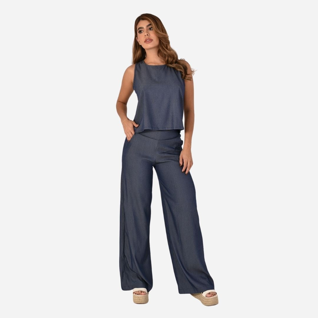 Conjunto De Dama Blusa + Pantalon Ref. 700002