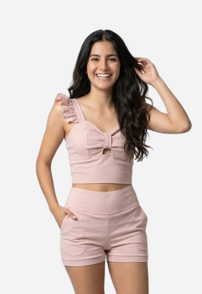 Conjunto De Dama Chaleco + Short Ref. 700007