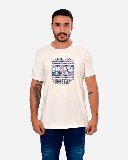 Camiseta de Hombre con Estampado Ref. 70141-023-009