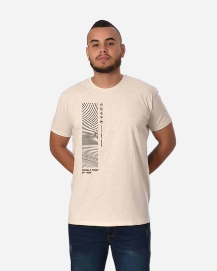Camiseta Básica Slim Fit en Tela Fría con Estampado Ref. 70141-029