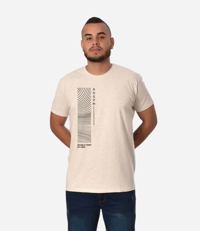 Camiseta Básica Slim Fit en Tela Fría con Estampado Ref. 70141-029
