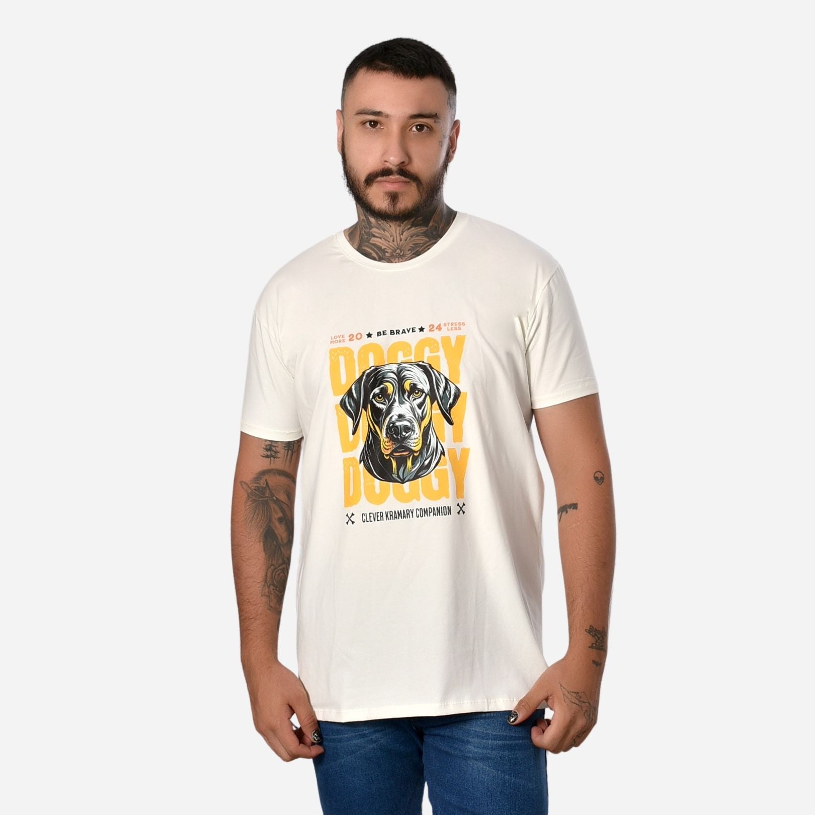 Camiseta Básica Slim Fit en Tela Fría con Estampado Ref. 70141-031