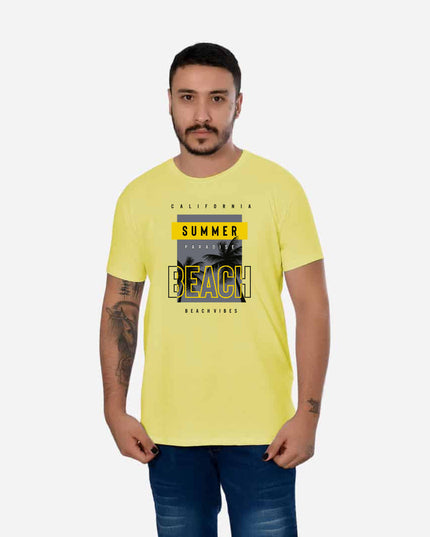 Camiseta Básica Slim Fit en Tela Fría con Estampado Ref. 70141-043