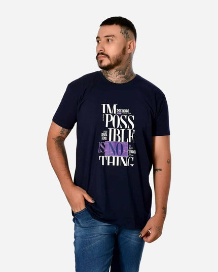 Camiseta Básica Slim Fit en Tela Fría con Estampado Ref. 70141-047