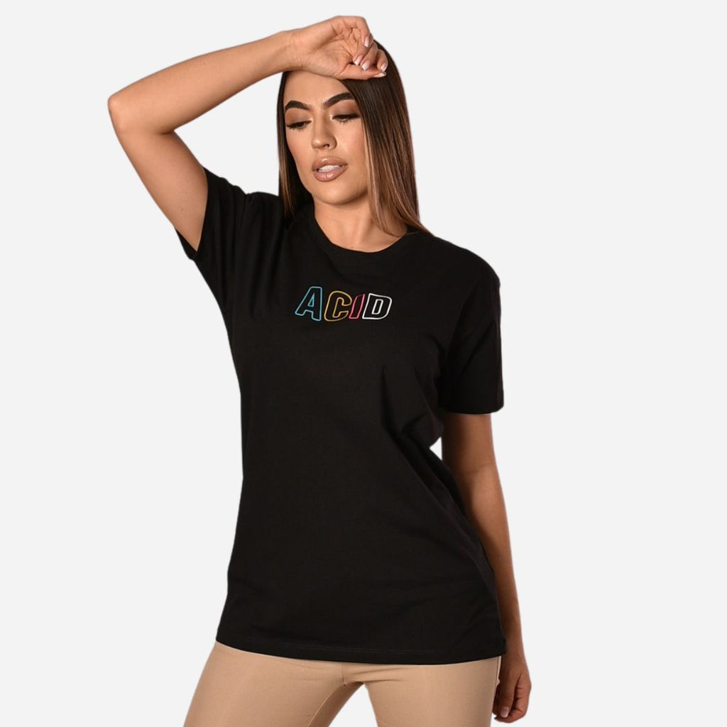 Camiseta de Dama Básica Slim Fit en Tela Fría con Estampado Ref. 70141-106
