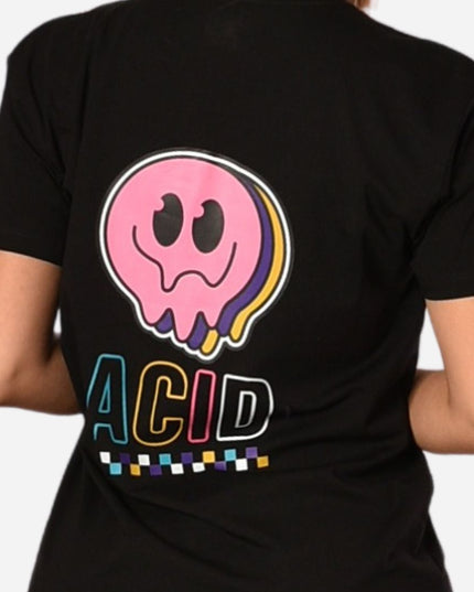 Camiseta de Dama Básica Slim Fit en Tela Fría con Estampado Ref. 70141-106