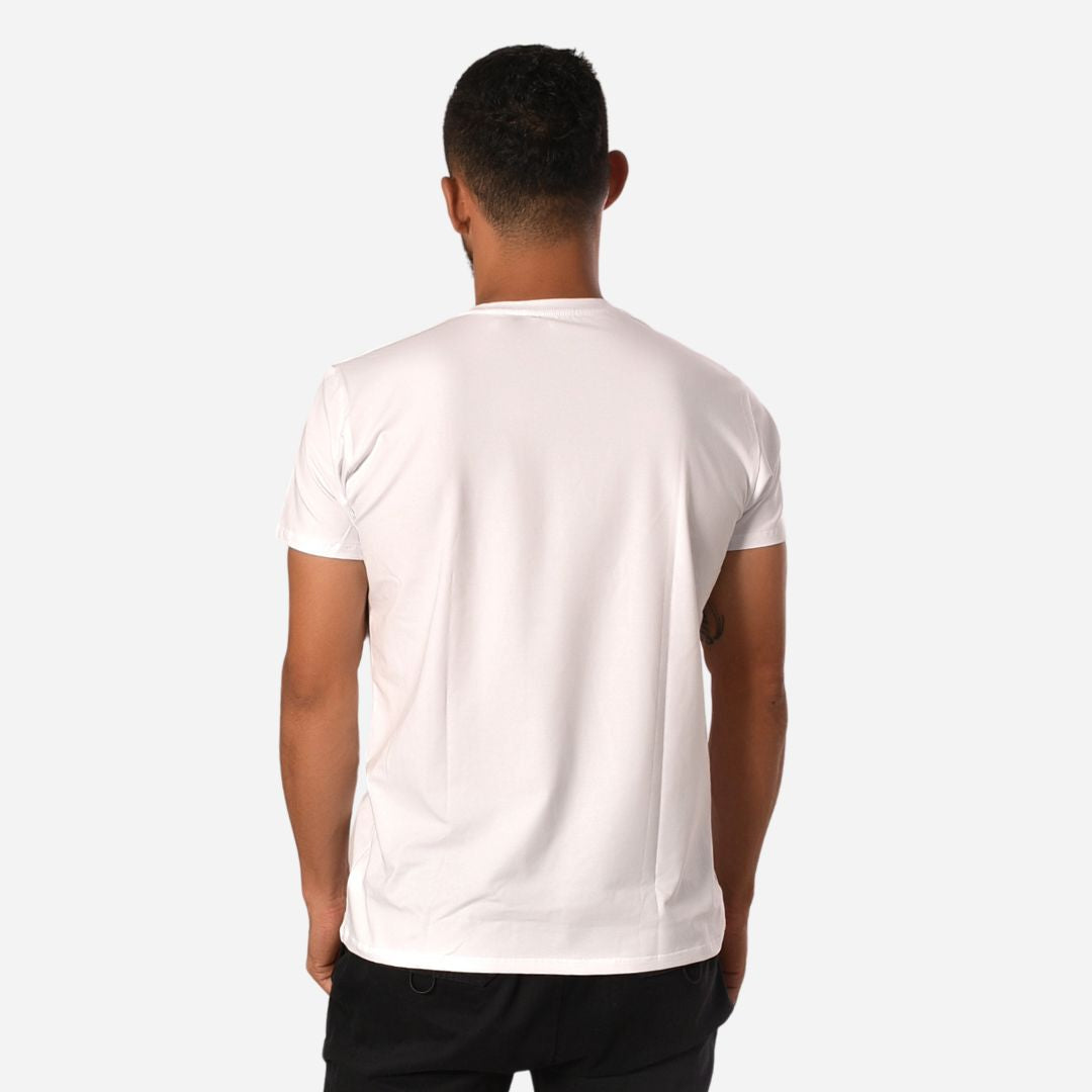 Camiseta Básica Slim Fit en Tela Fría con Estampado Ref. 70141-111