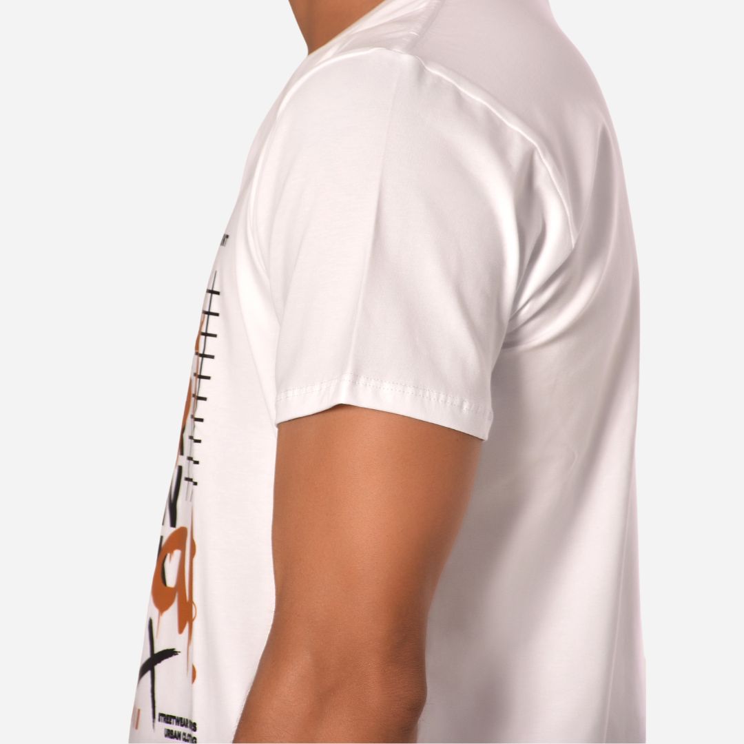 Camiseta Básica Slim Fit en Tela Fría con Estampado Ref. 70141-111