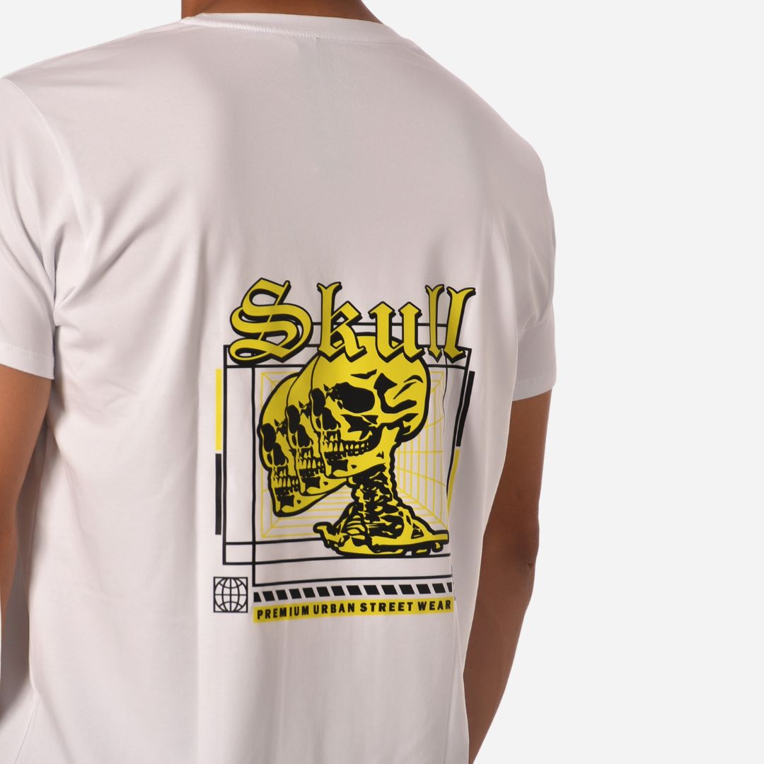 Camiseta Básica Slim Fit en Tela Fría con Estampado Ref. 70141-113