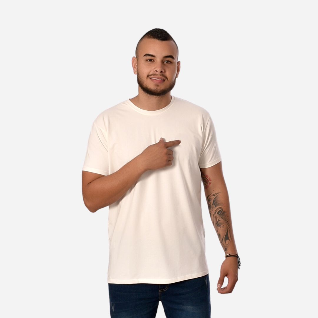 Camiseta Básica Slim Fit en Tela Fría Colores Básicos Ref.70141