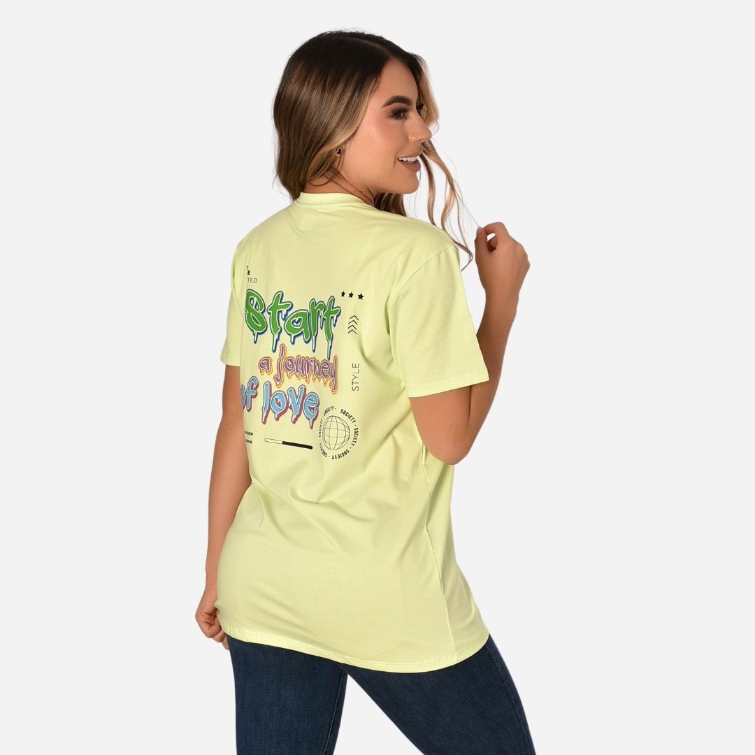 Camiseta Básica Slim Fit en Tela Fría con Estampado Ref. 70141-161