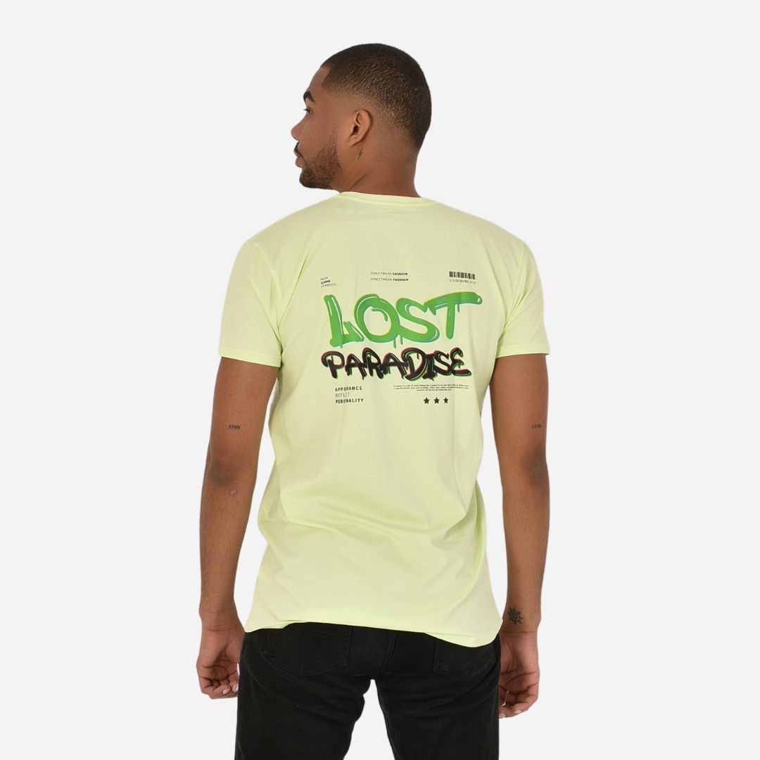 Camiseta Básica Slim Fit en Tela Fría con Estampado Ref. 70141-162
