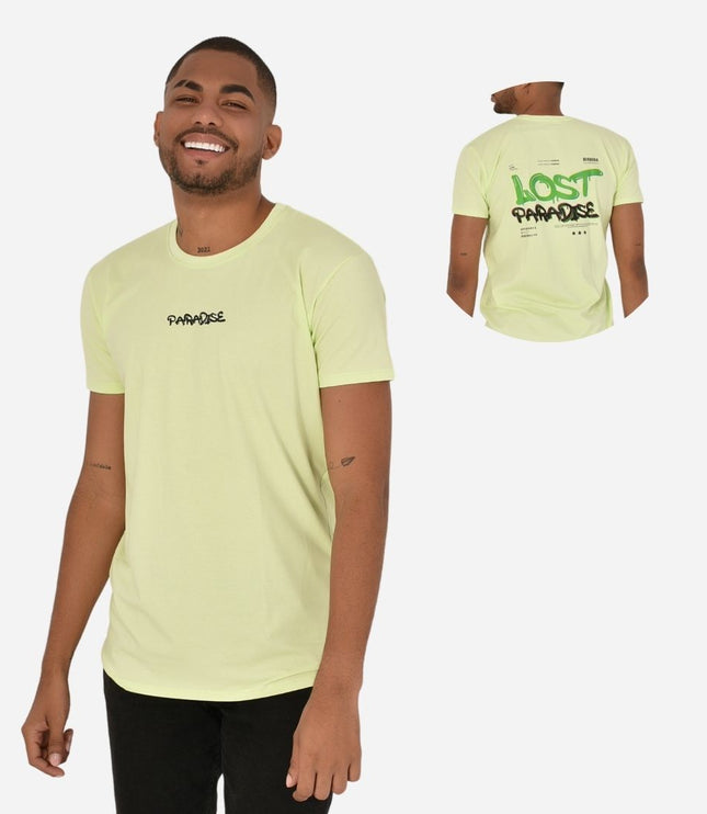 Camiseta Básica Slim Fit en Tela Fría con Estampado Ref. 70141-162