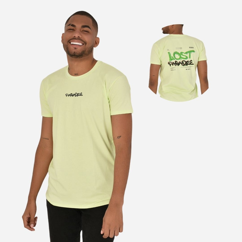 Camiseta Básica Slim Fit en Tela Fría con Estampado Ref. 70141-162