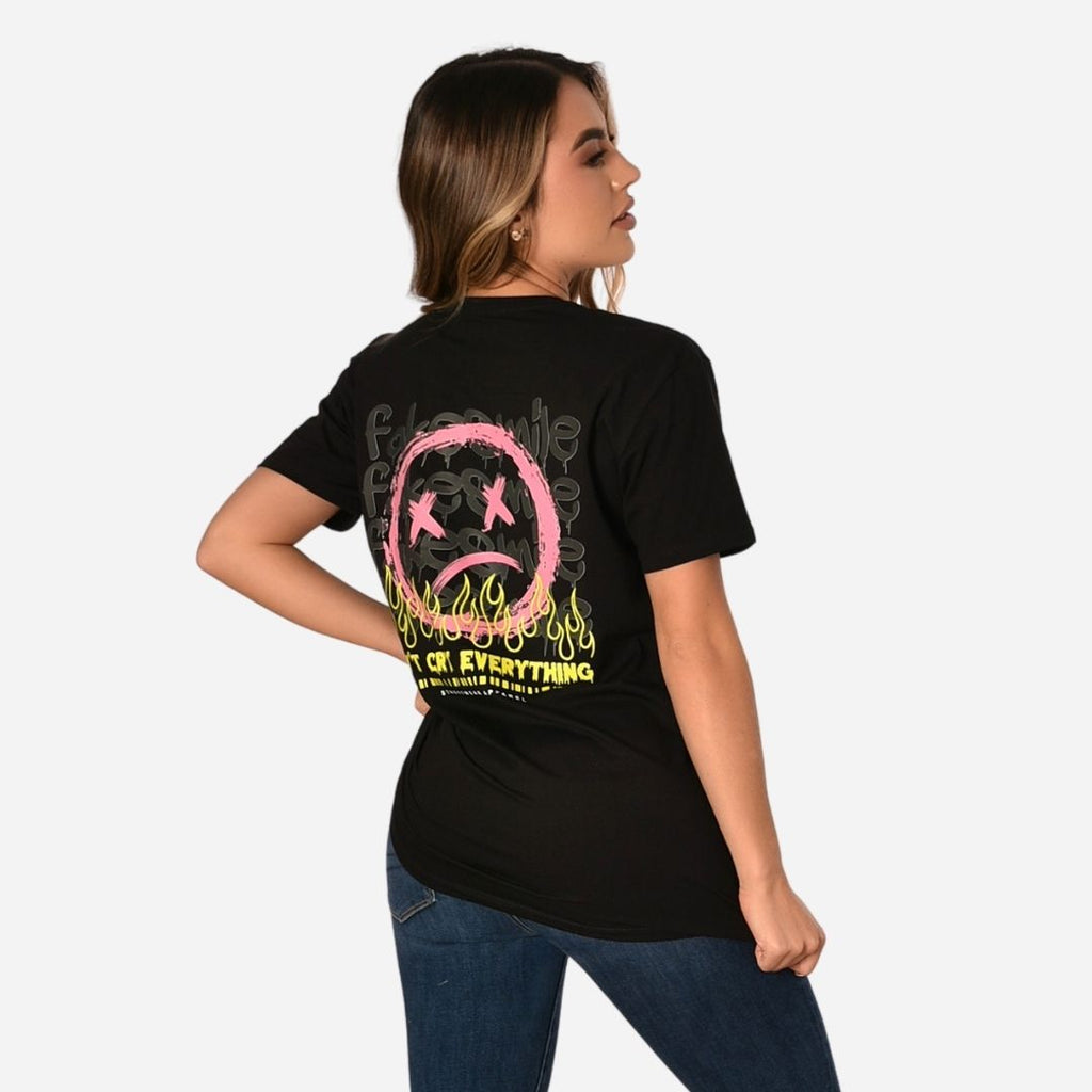 Camiseta Básica Slim Fit en Tela Fría con Estampado Ref. 70141-163