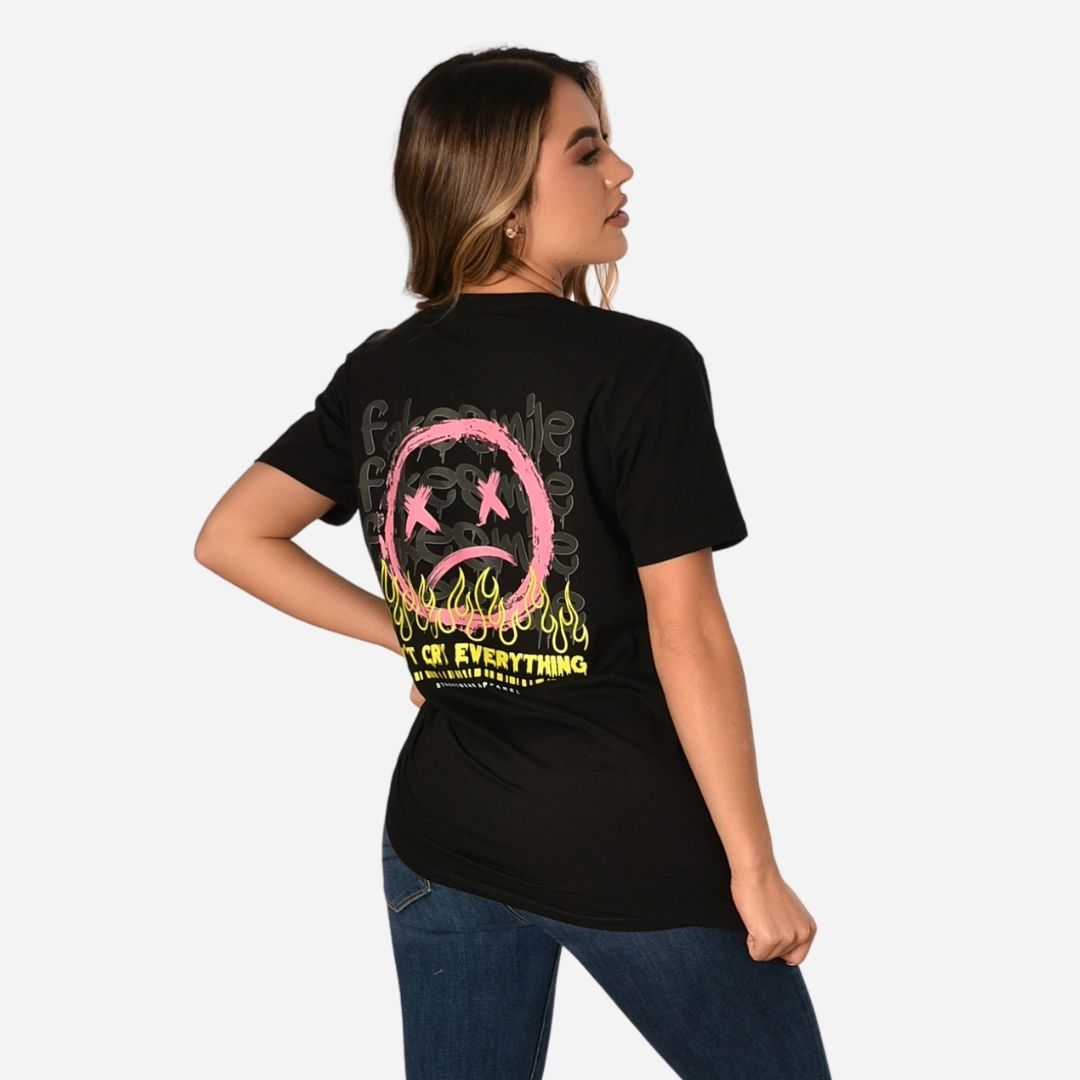 Camiseta Básica Slim Fit en Tela Fría con Estampado Ref. 70141-163