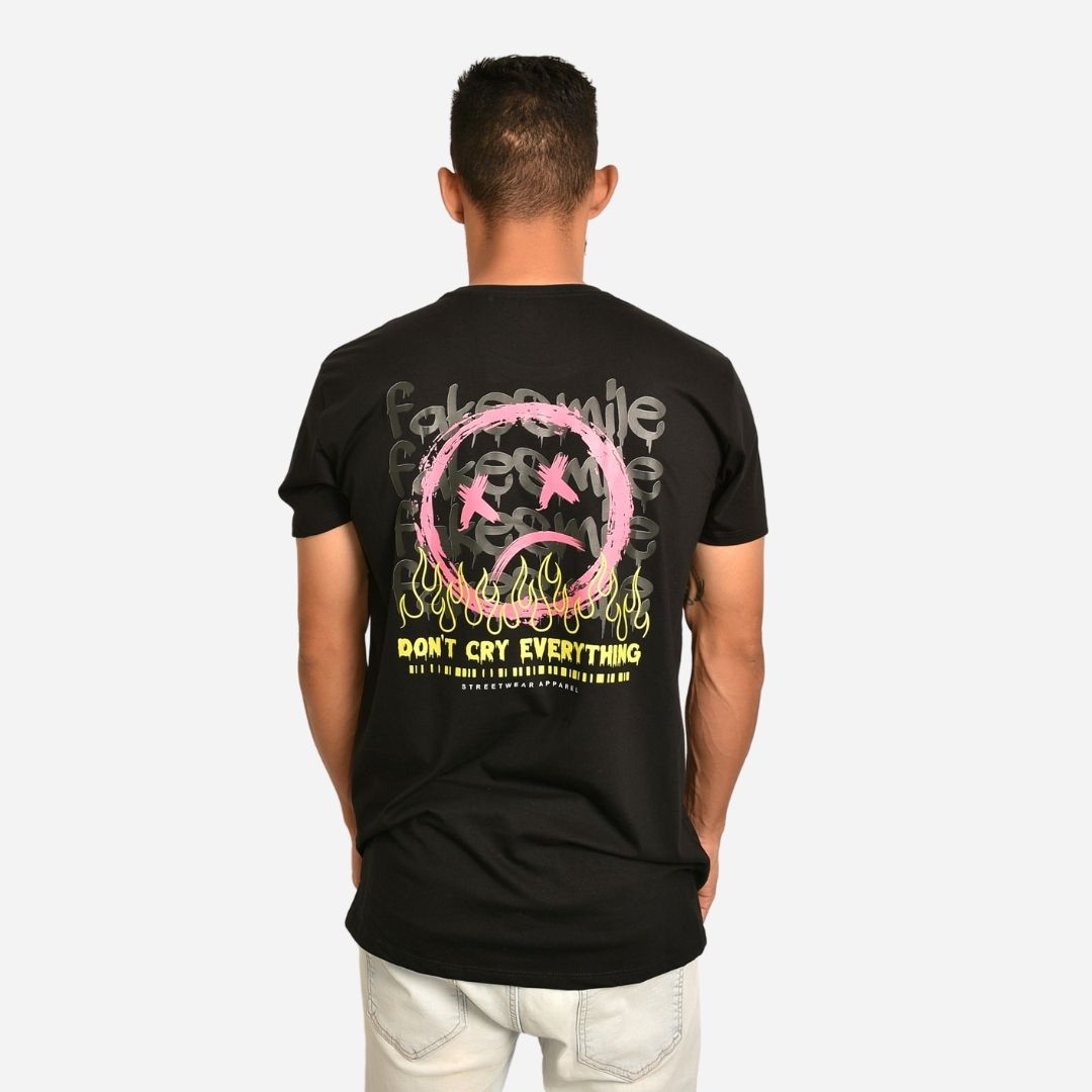 Camiseta Básica Slim Fit en Tela Fría con Estampado Ref. 70141-163