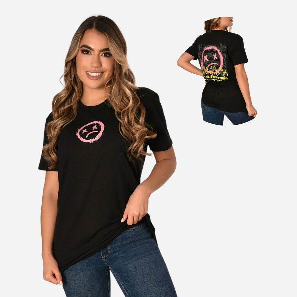 Camiseta Básica Slim Fit en Tela Fría con Estampado Ref. 70141-163