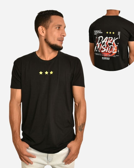 Camiseta Básica Slim Fit en Tela Fría con Estampado Ref. 70141-164