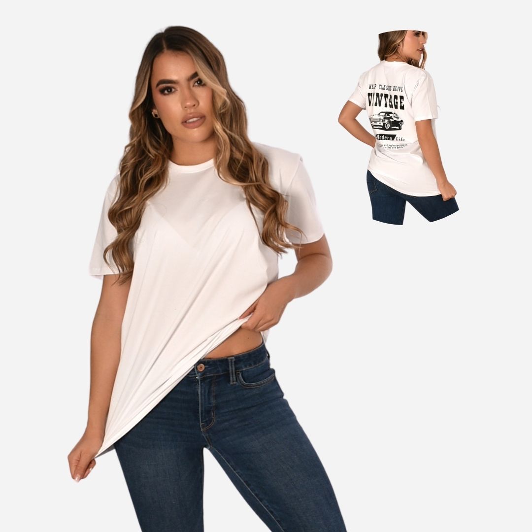 Camiseta Básica Slim Fit en Tela Fría con Estampado Ref. 70141-165