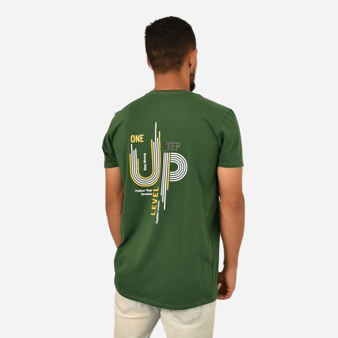 Camiseta Básica Slim Fit en Tela Fría con Estampado Ref. 70141-171