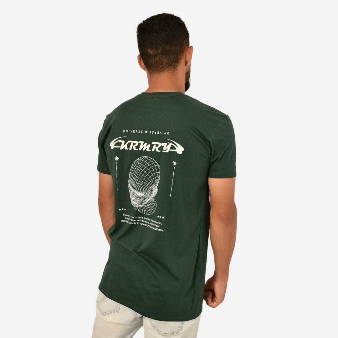Camiseta Básica Slim Fit en Tela Fría con Estampado Ref. 70141-172