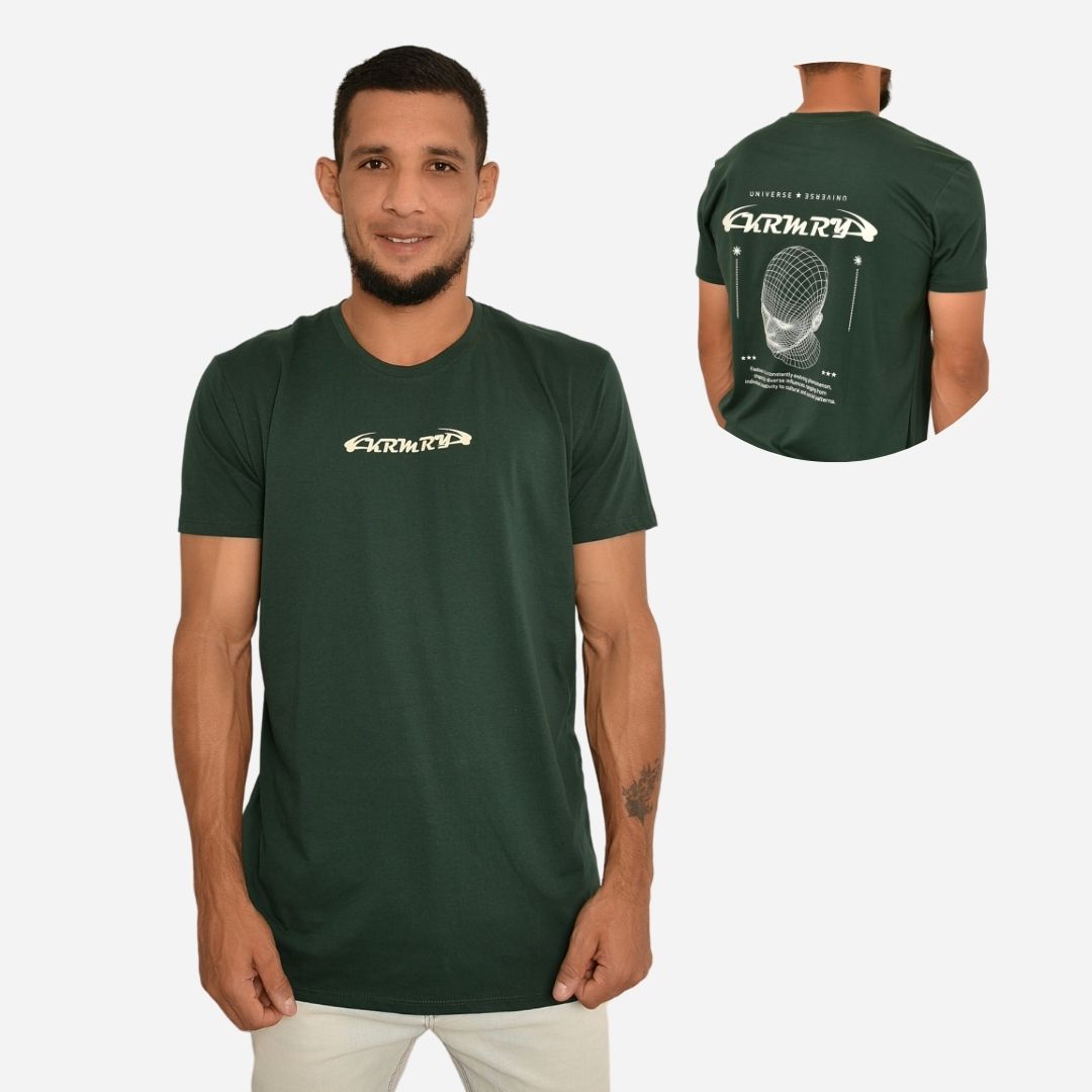 Camiseta Básica Slim Fit en Tela Fría con Estampado Ref. 70141-172