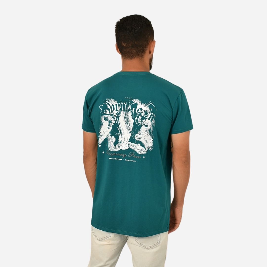 Camiseta Básica Slim Fit en Tela Fría con Estampado Ref. 70141-174