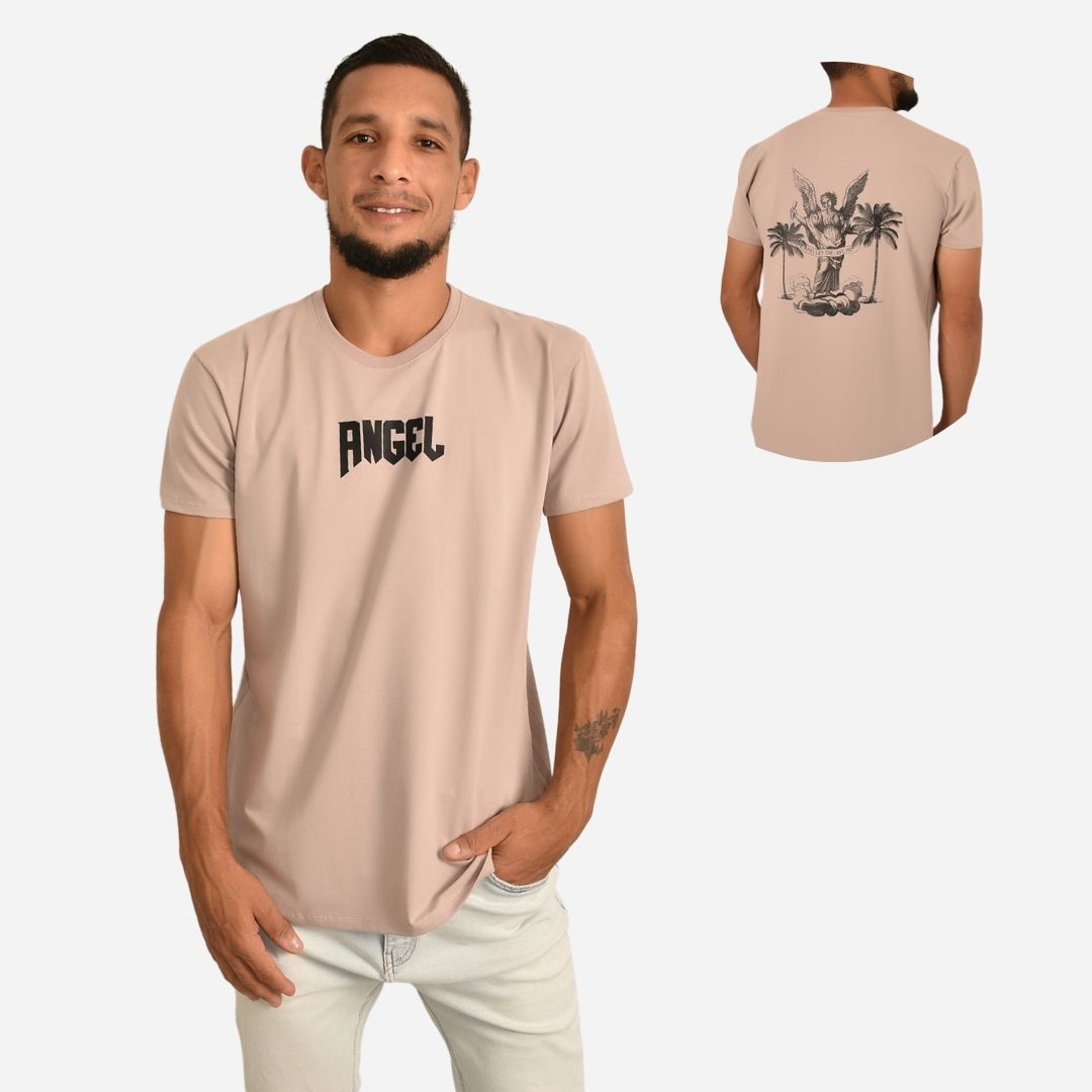 Camiseta Básica Slim Fit en Tela Fría con Estampado Ref. 70141-175