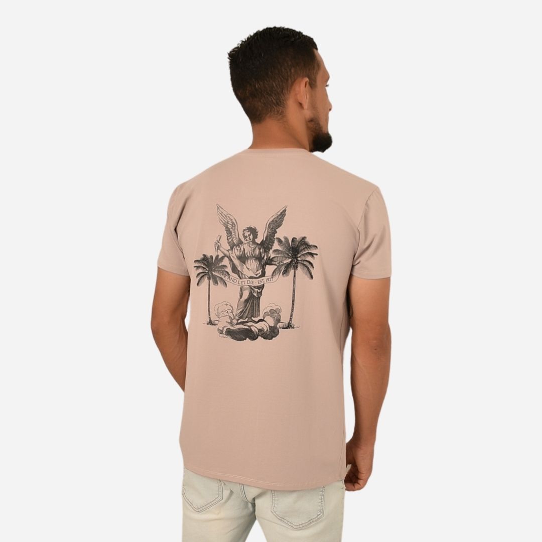 Camiseta Básica Slim Fit en Tela Fría con Estampado Ref. 70141-175