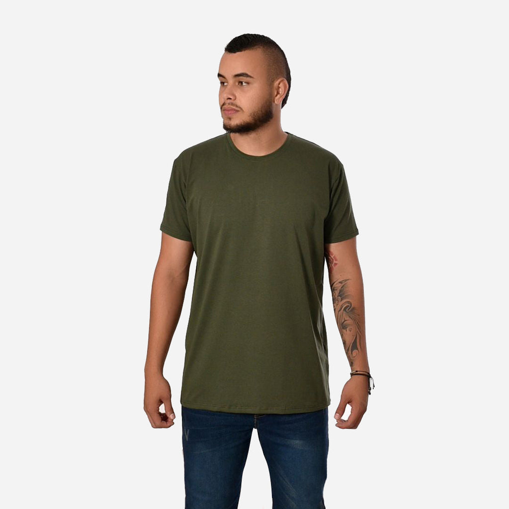 Camiseta Básica Slim Fit en Tela Fría Colores Moda Ref. 70141