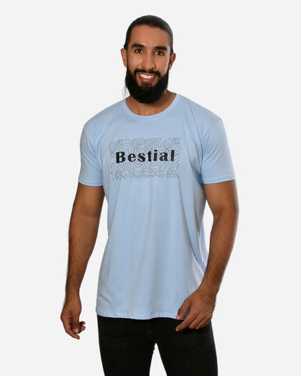 Camiseta de Hombre Tela Fría con Estampado Ref. 70141-74
