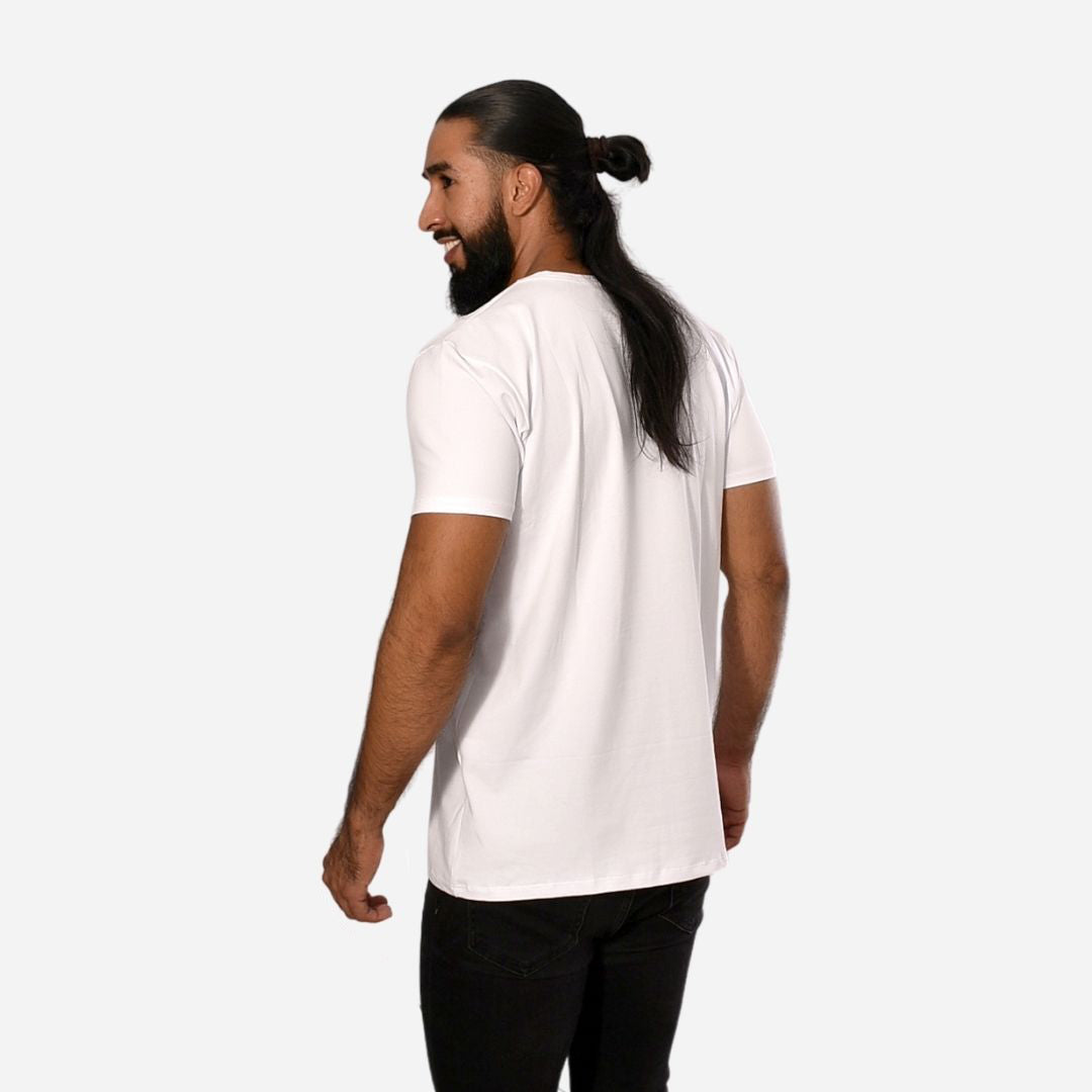 Camiseta Básica Slim Fit en Tela Fría con Estampado Ref. 70141-84