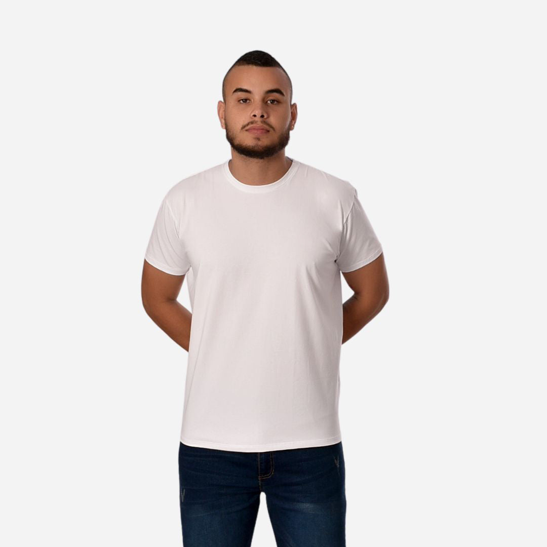 Algodón Blusas Tipo Camiseta Camiseta Básica Slim Fit En Tela Fría