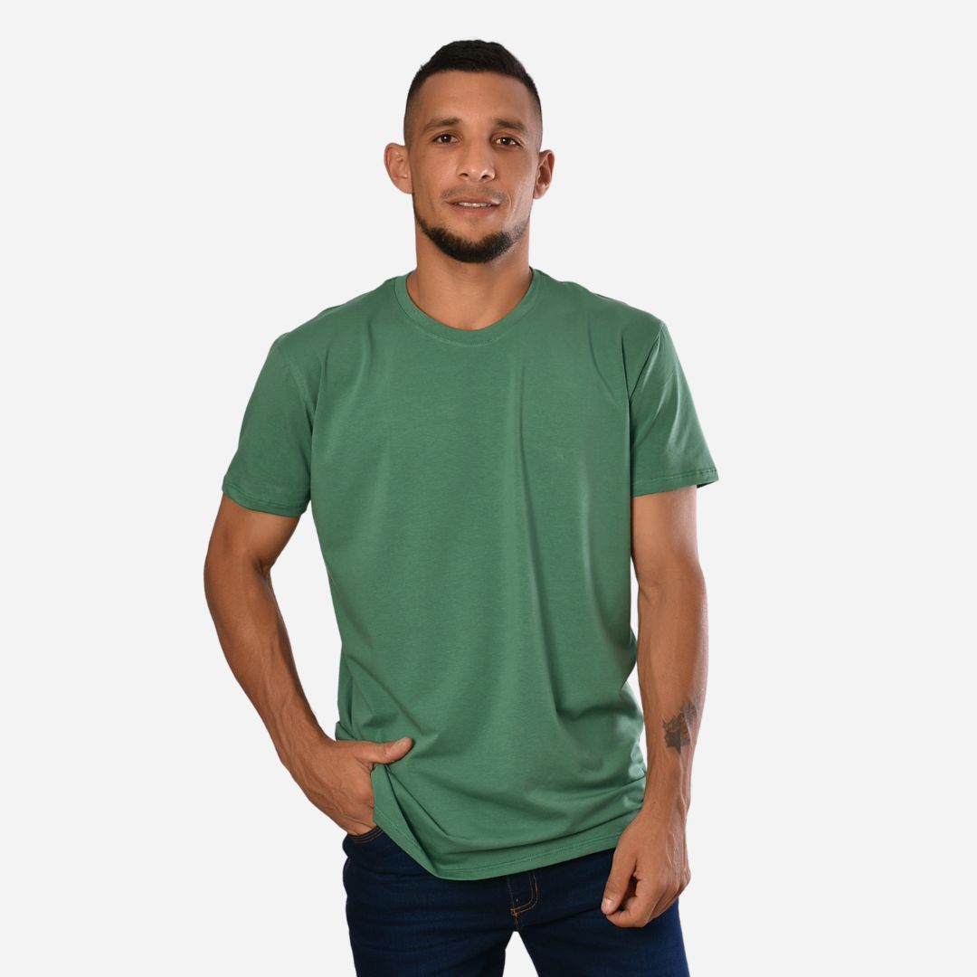 Camiseta Básica Slim Fit en Tela Fría Colores Moda Ref. 70141