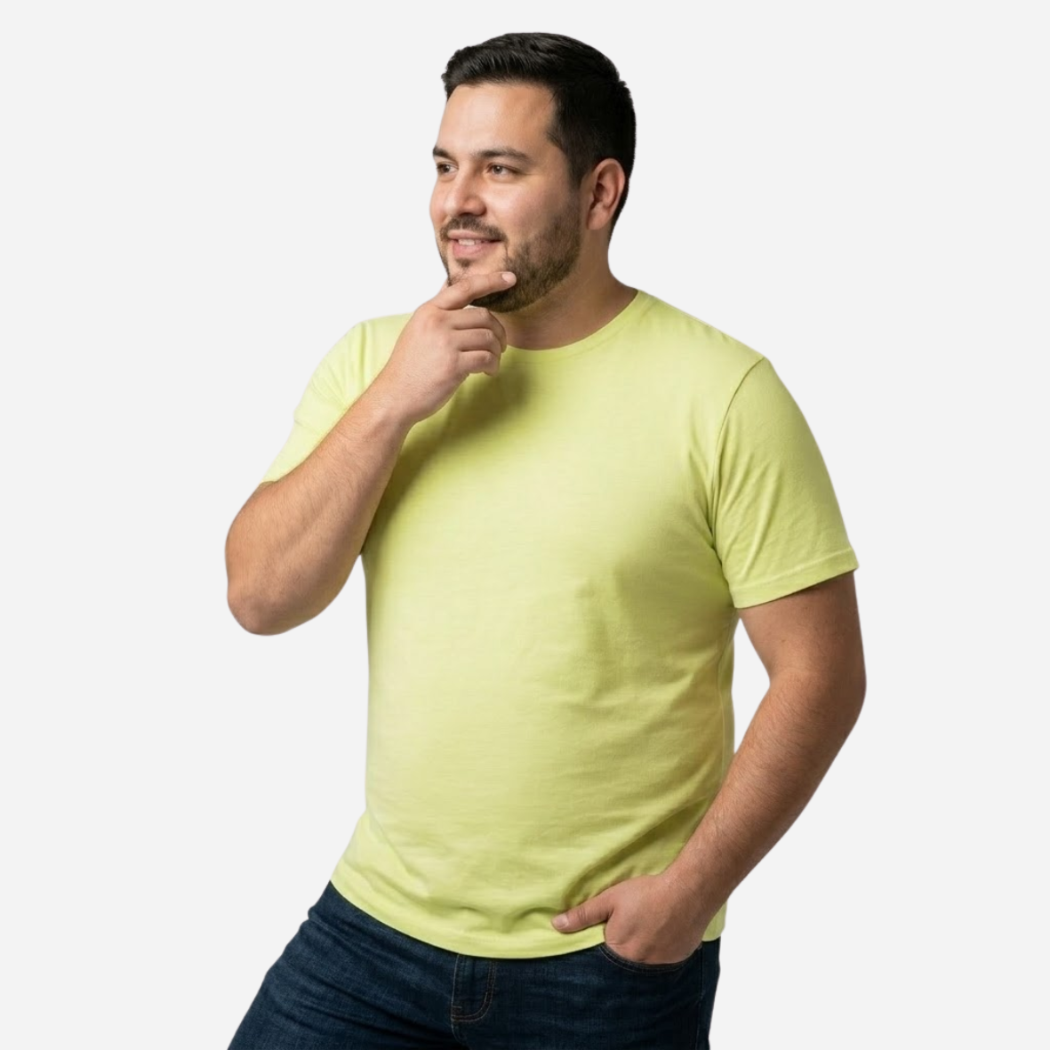 Camiseta Básica Slim Fit en Tela Fría Tallas grandes Ref. 70141