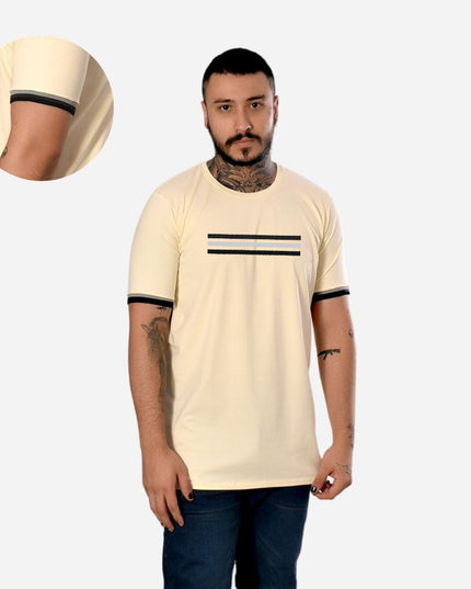 Camiseta de Hombre con Puño en Rib Ref. 70142-009