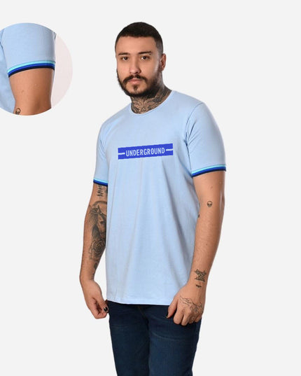 Camiseta de Hombre con Puño en Rib Ref. 70142-010