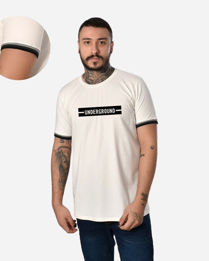 Camiseta de Hombre con Puño en Rib Ref. 70142-002