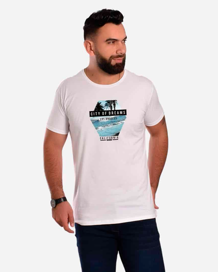 Camiseta de Hombre con Estampado Ref. 70151-003