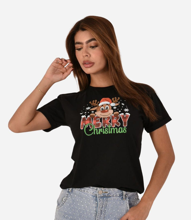 Camiseta Navideña Dama Ref. 70202-026