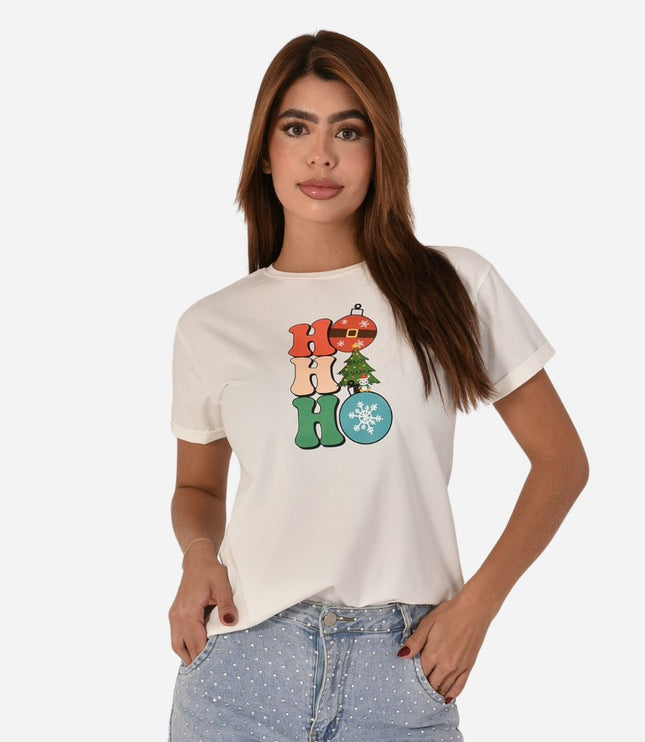 Camiseta Navideña Dama Ref. 70202-027