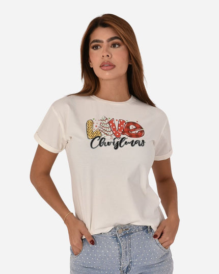 Camiseta Navideña Dama Ref. 70202-028