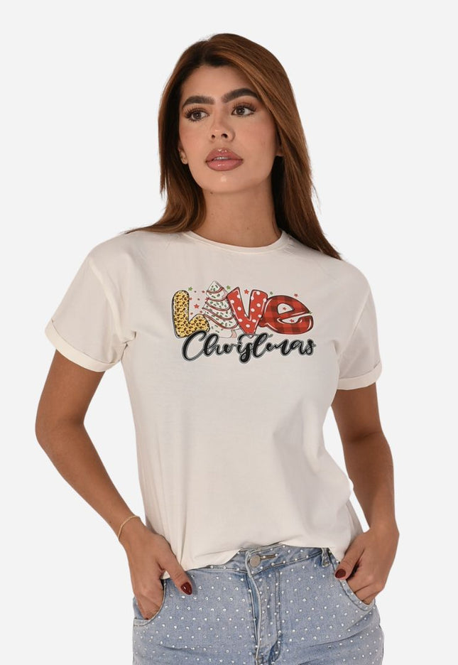 Camiseta Navideña Dama Ref. 70202-028