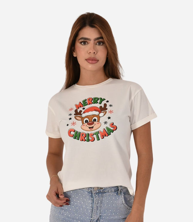 Camiseta Navideña Dama Ref. 70202-029